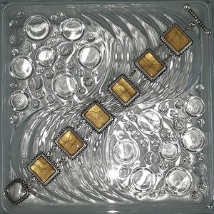 Premier Designs reversible panel link bracelet